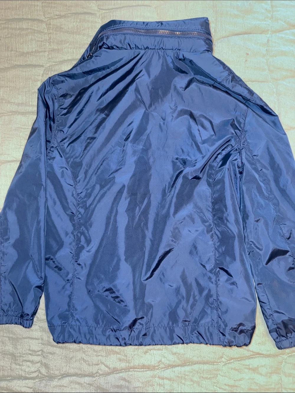 Ralph Lauren Navy Blue Zip-Up Windbreaker Jacket w/zippered hood